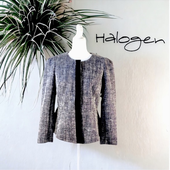 NWT Halogen Petite Tweed Jacket/Blazer - Picture 1 of 3